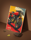 The Cafe Racer Motorcycle Poster | Premium Glossy | 8K