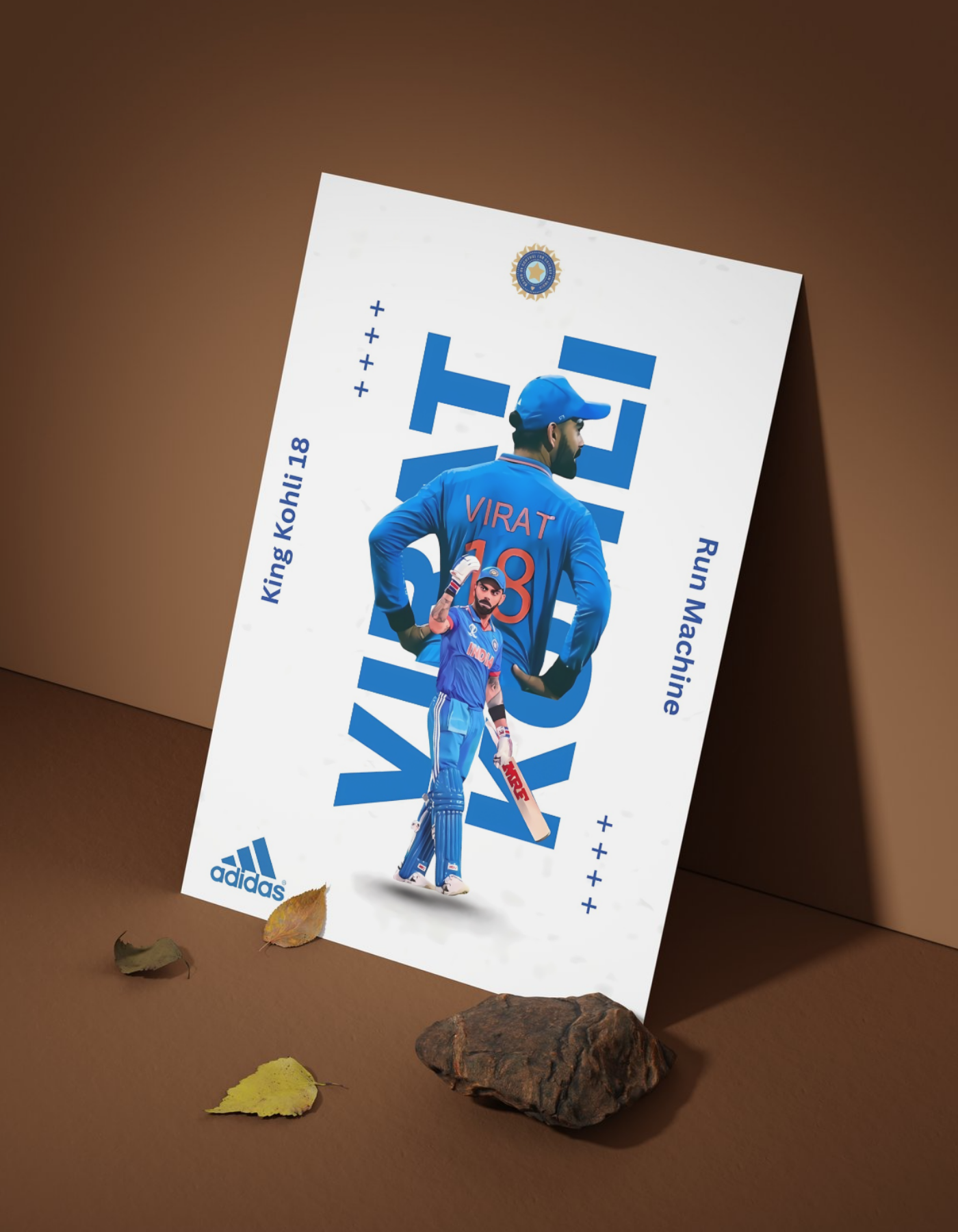 The Virat Kohli 'Run Machine' Poster | Premium Glossy | 8K