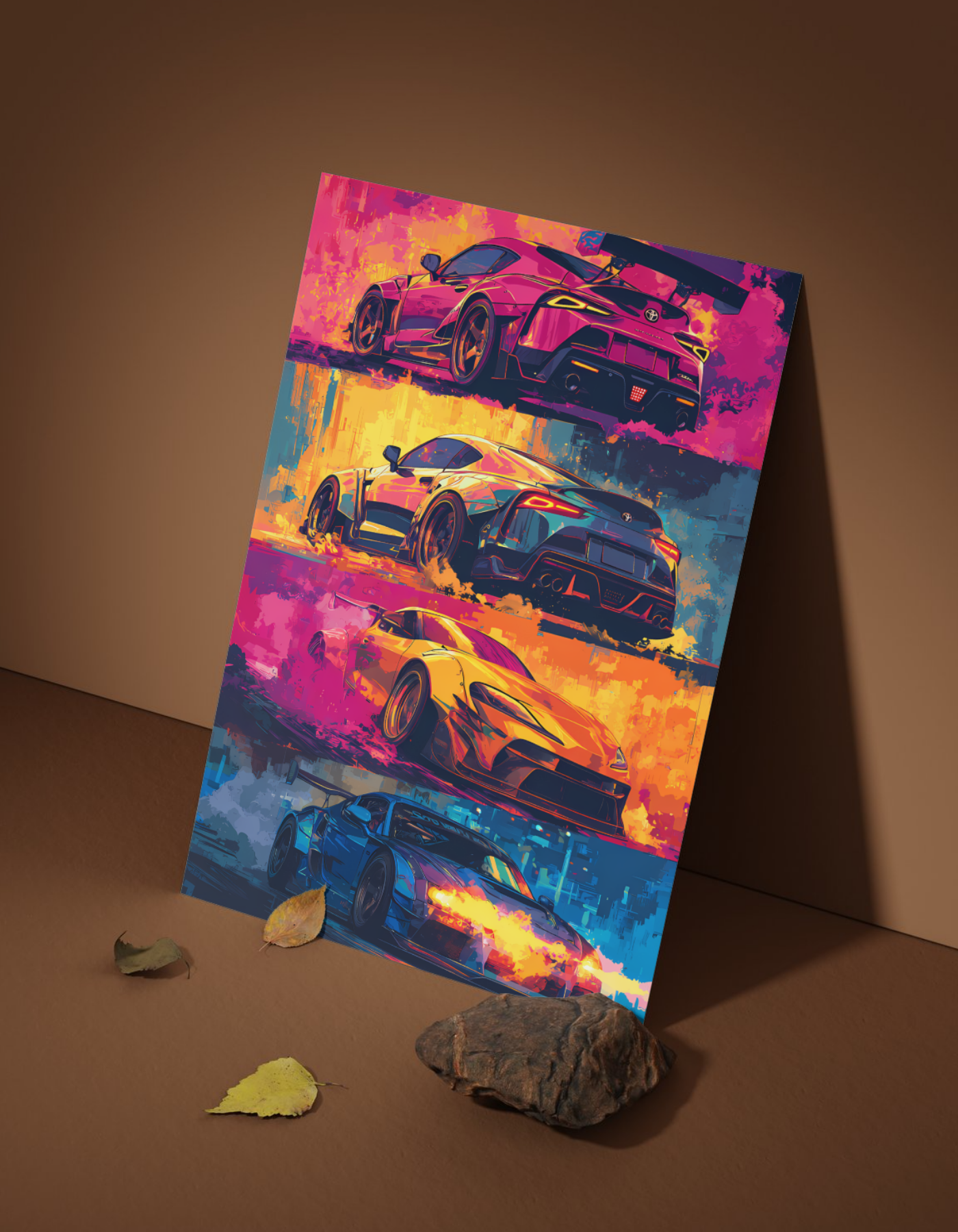 The Multi Cars Aesthetic Poster | Premium Glossy | 8K