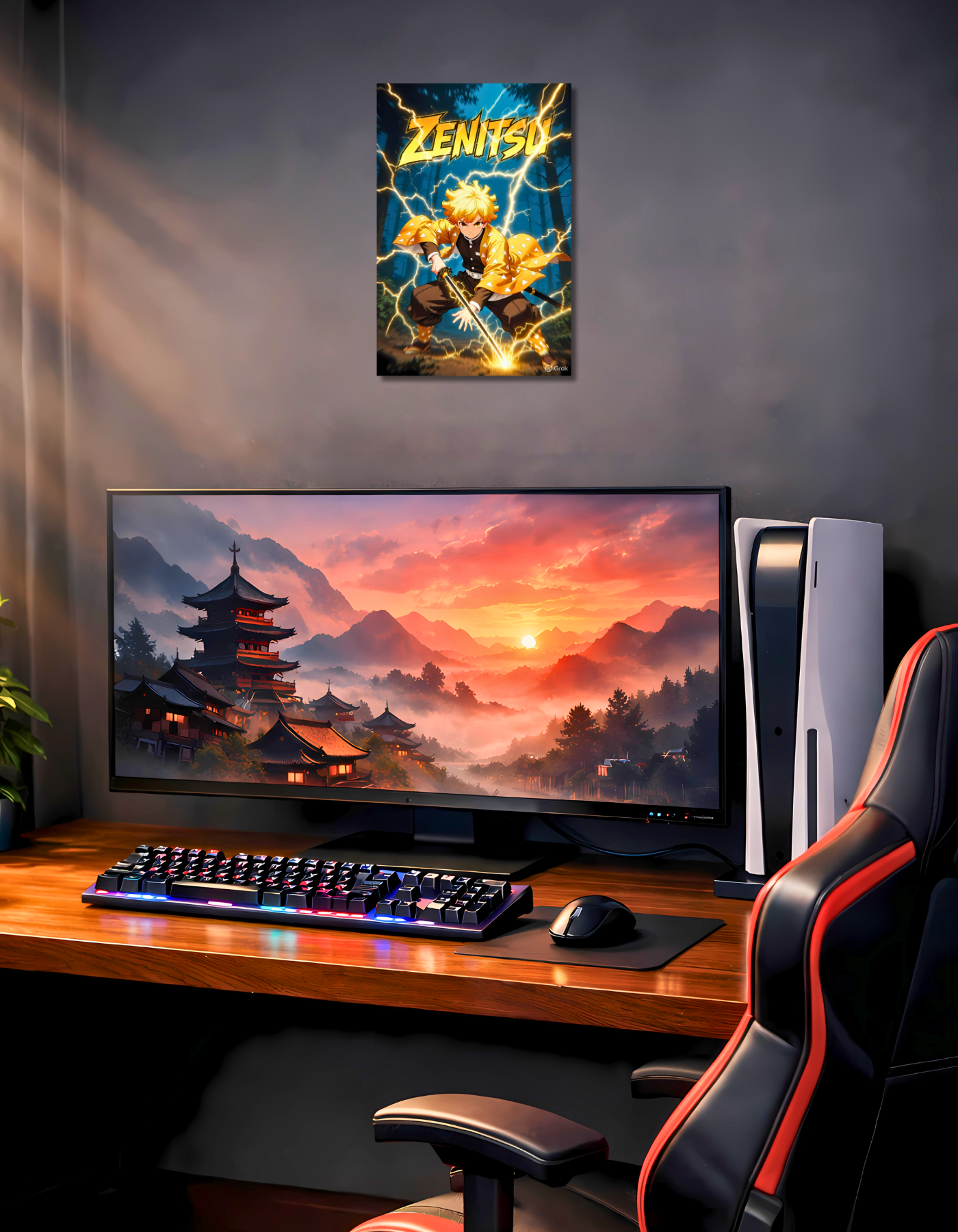 The Zenitsu Aesthetic Poster | Premium Glossy | 8K