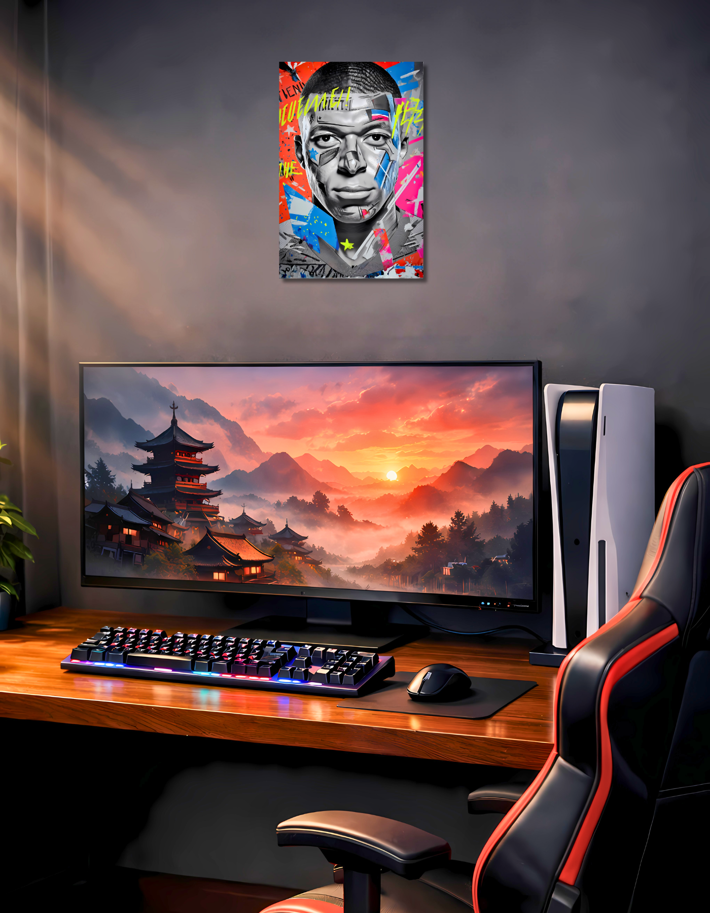 The Kylian Mbappé Poster| Football Posters | Premium Glossy | 8K
