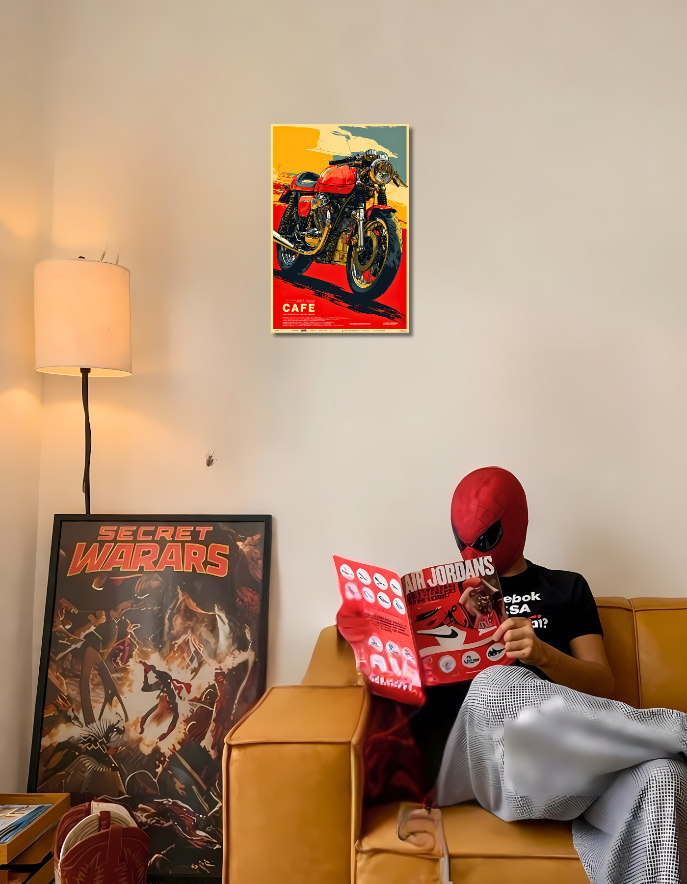 The Cafe Racer Motorcycle Poster | Premium Glossy | 8K