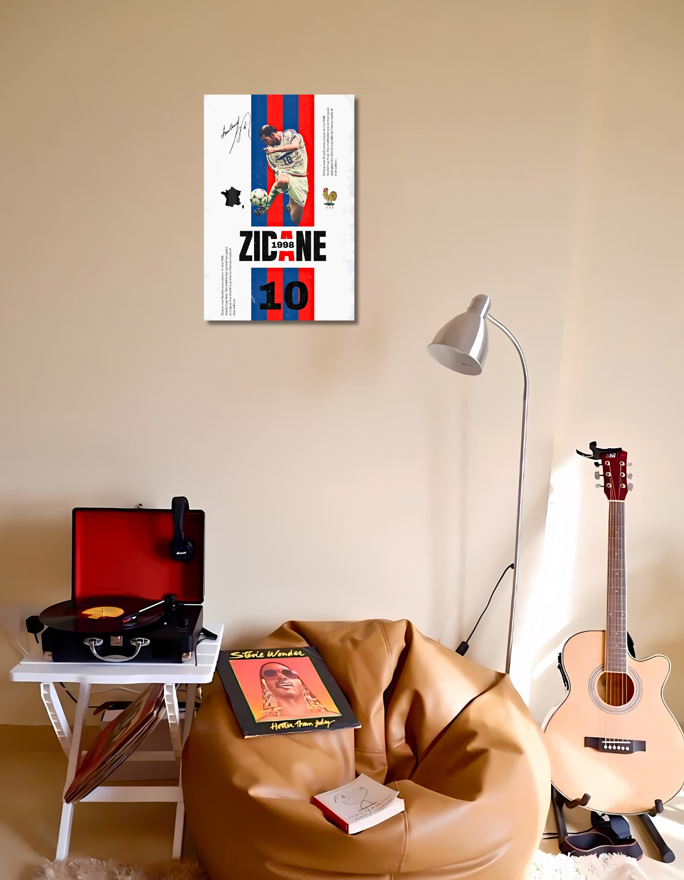 The Zinedine Zidane Poster| Football Posters | Premium Glossy | 8K