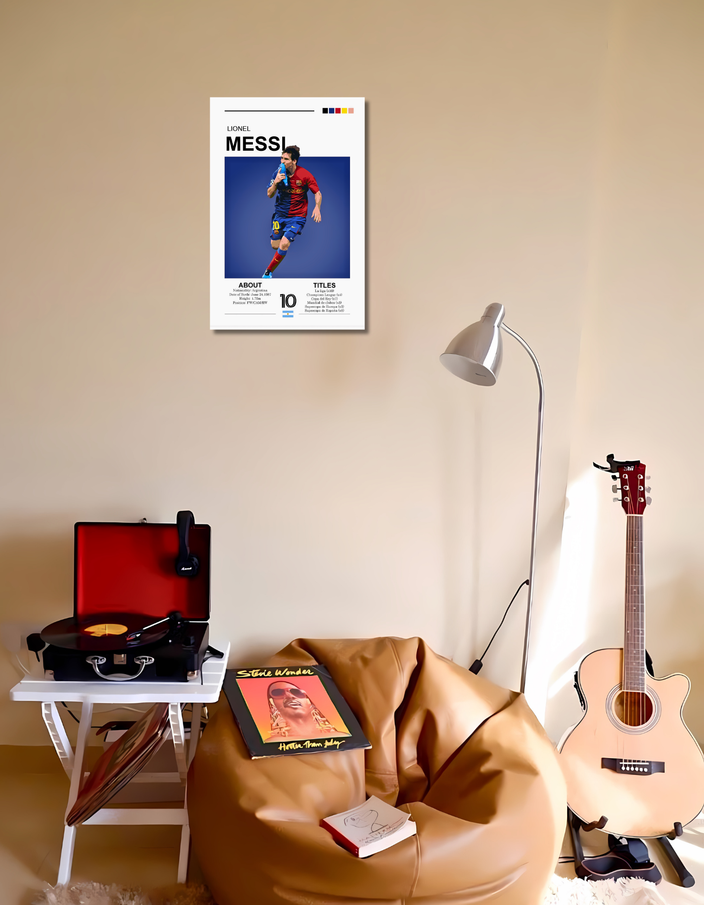 The Lionel Messi Poster| Football Posters | Premium Glossy | 8K