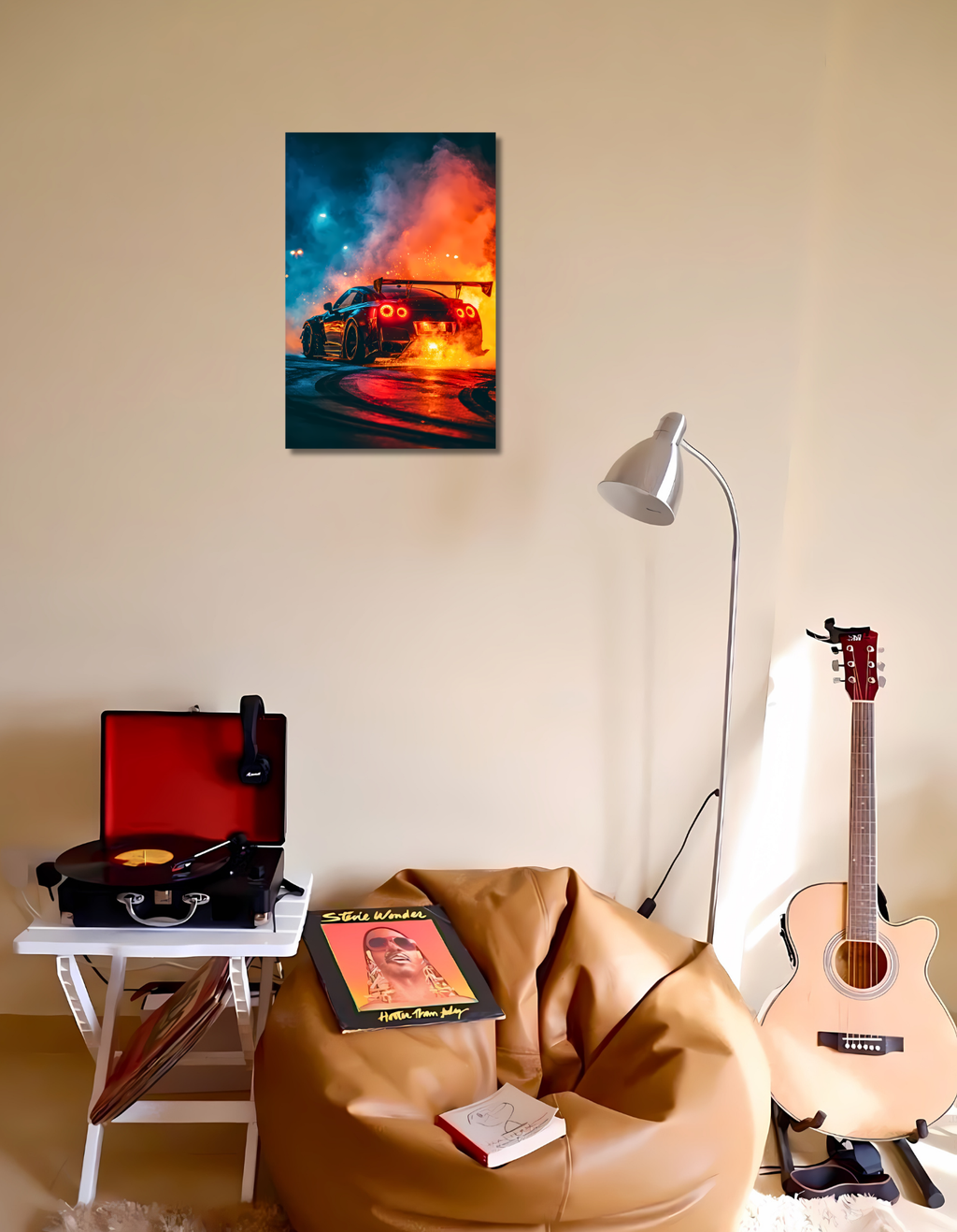 The Drift Nissan GTR Poster | Premium Glossy | 8K