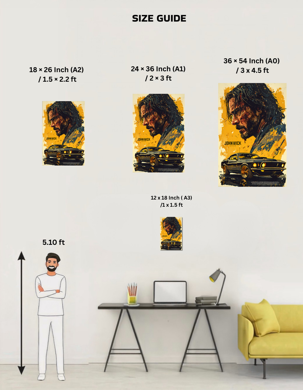The John Wick Movie Poster | Premium Glossy | 8K