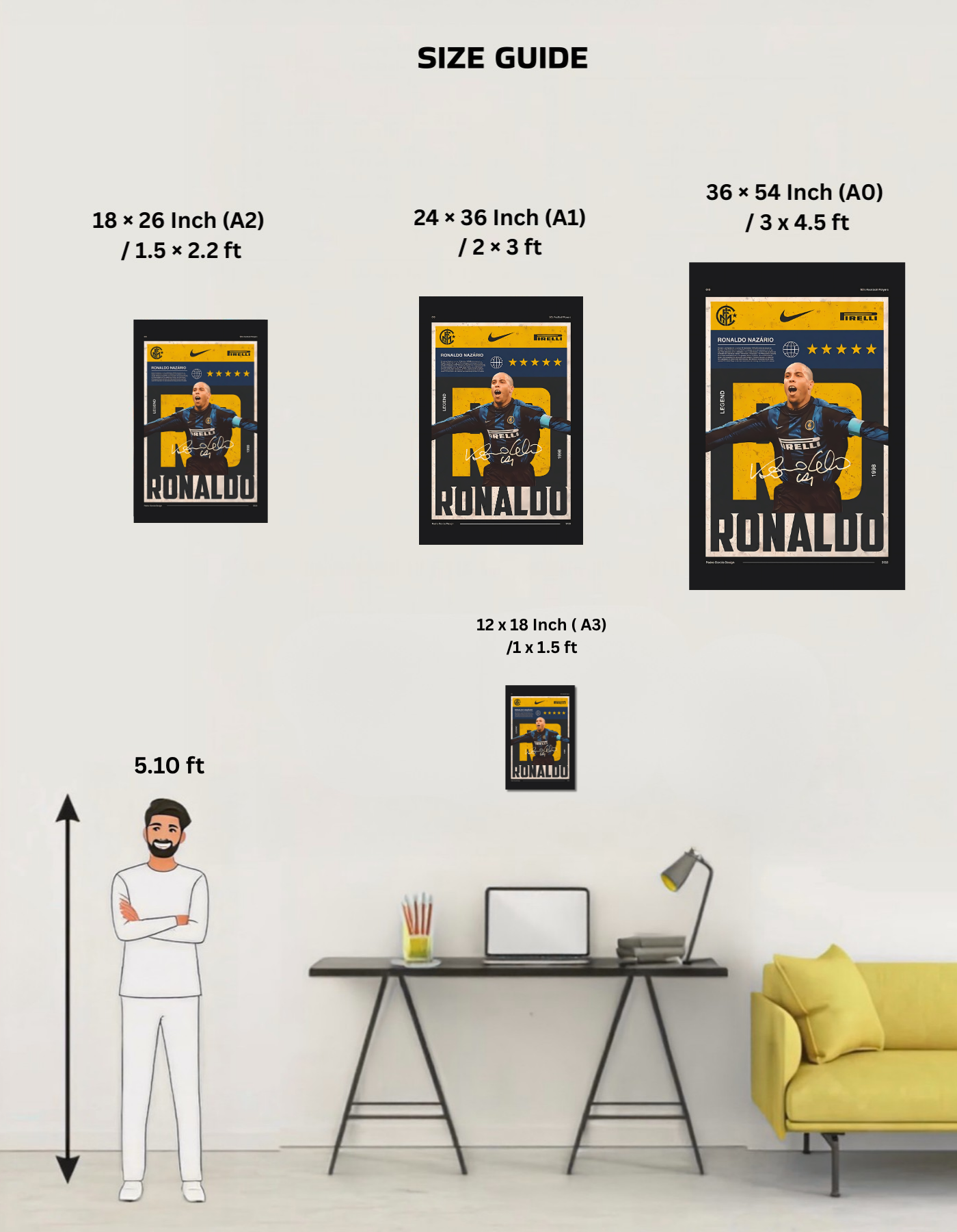 The Ronaldo Nazário Poster | Premium Glossy | 8K