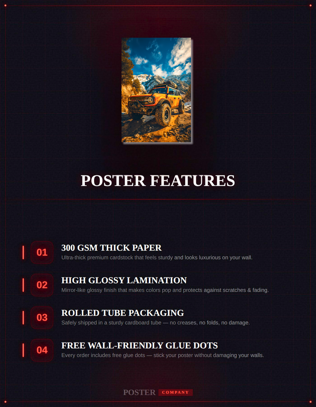 The Off-Road Adventure Car Poster | Premium Glossy | 8K