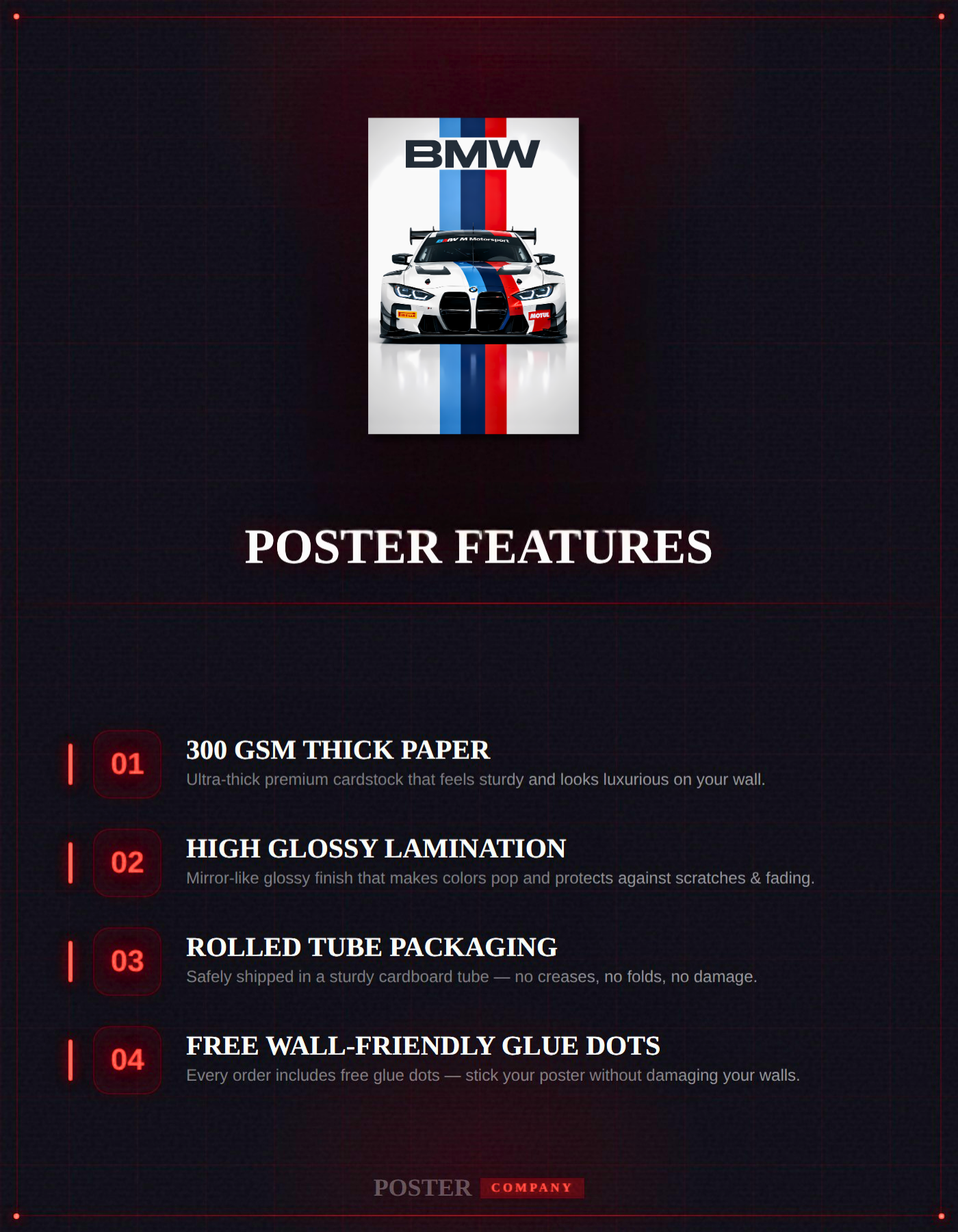 The BMW Car Poster | Premium Glossy | 8K