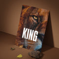 The King Lion Motivational Poster | Leadership & Power Wall Art | Premium Animal Decor